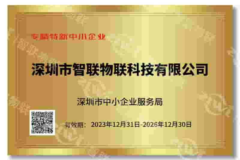 UG环球国际专精特新证书